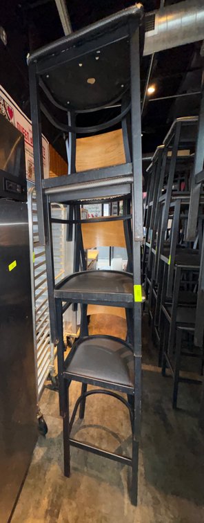 Bar145- (4) Metal Frame Chairs