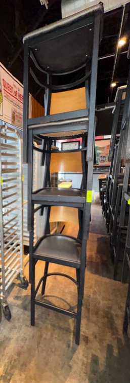 Bar145- (4) Metal Frame Chairs