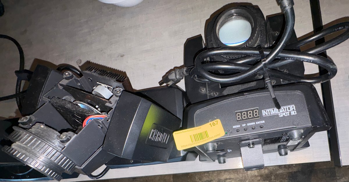 Bar145- (2) Chauvet DJ Moving Head Lights