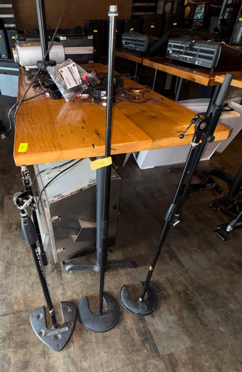 Bar145- (3) Microphone Stands