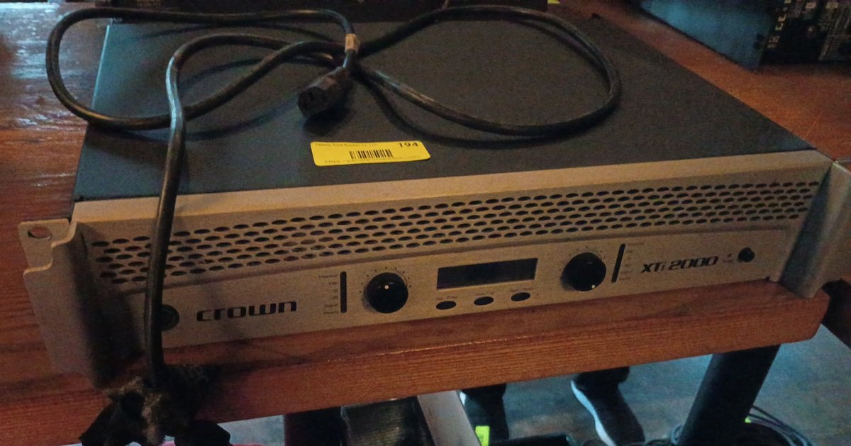 Bar145- Crown Power Amplifier XTi 2000