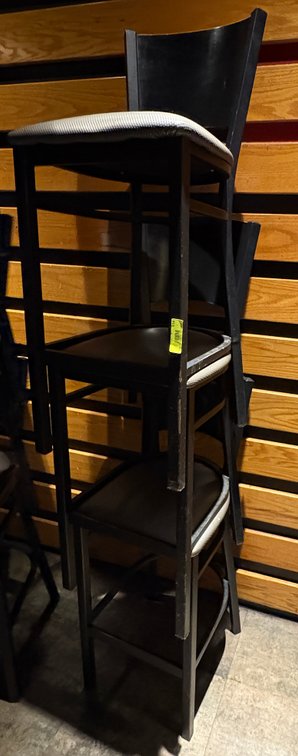Bar145- (3) Metal Frame Chairs