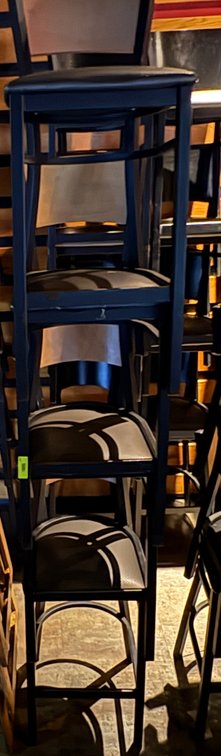 Bar145- (4) Metal Frame Chairs