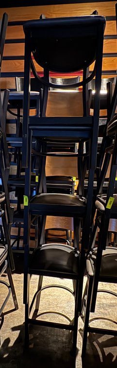 Bar145- (4) Metal Frame Chairs