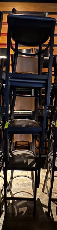 Bar145- (4) Metal Frame Chairs