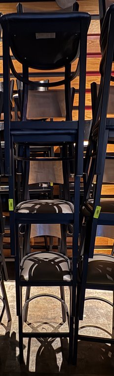 Bar145- (4) Metal Frame Chairs