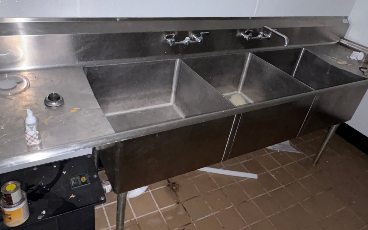 B3- 3 Bay Sink
