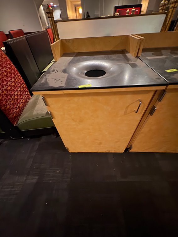 EL- Wheeled Wood Trash Cabinets