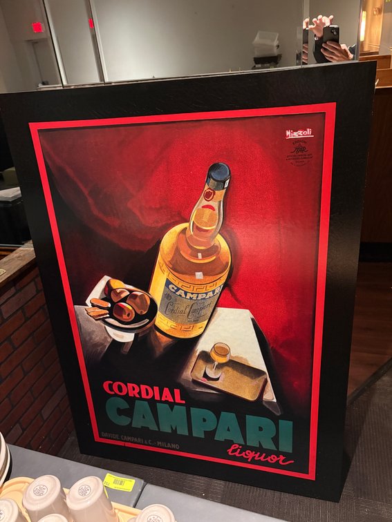 EL- Cordial Campari Wood Print