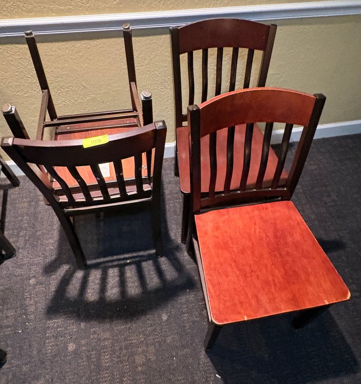 EL- (4) Wood Chairs