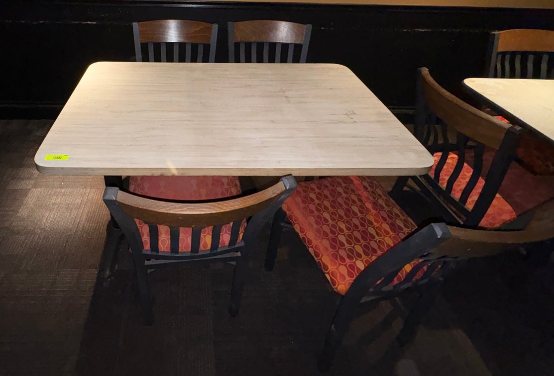 EL- Wood Table With (4) Chairs