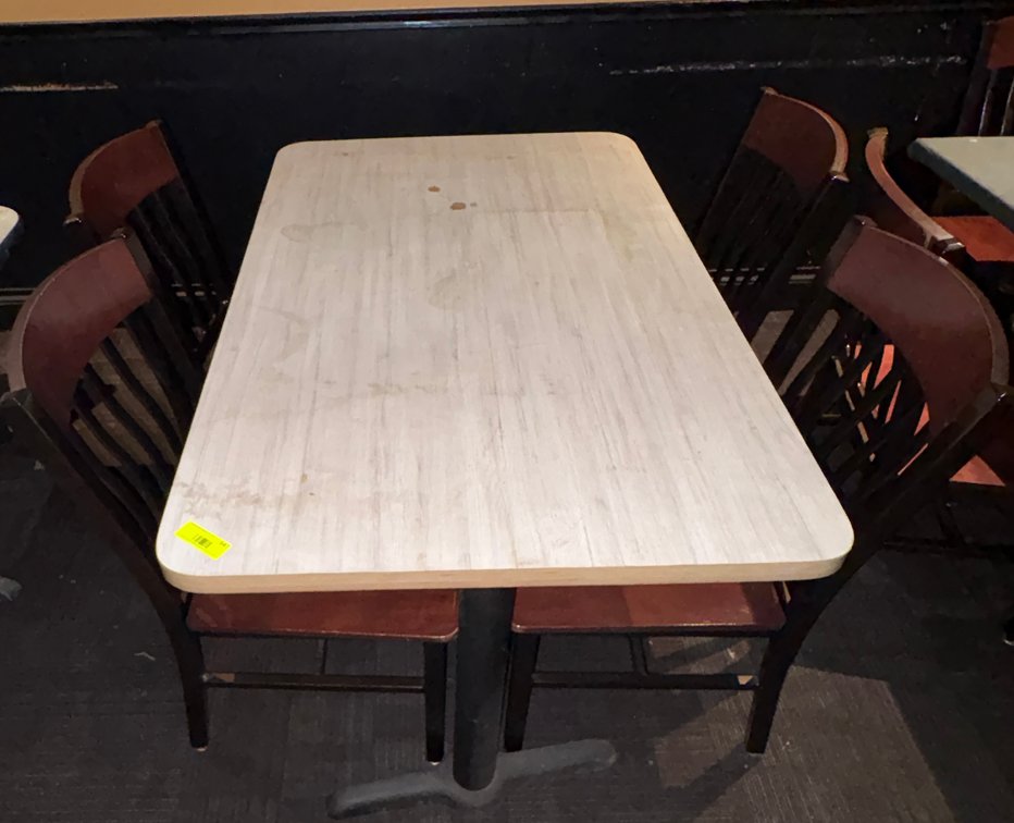 EL- Wood Table With (4) Chairs