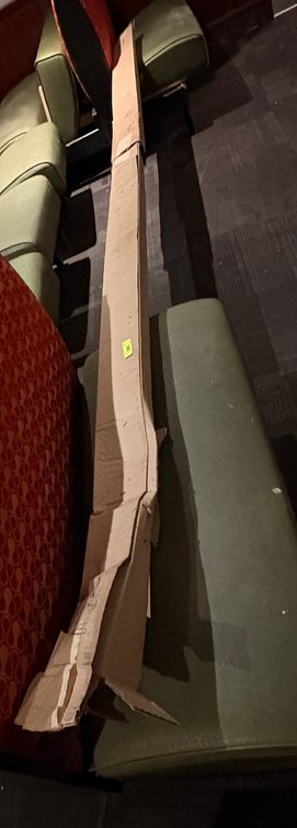 EL- (2) White Crown Molding Pieces