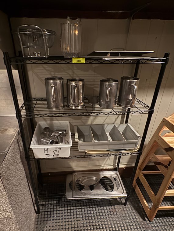 EL- Metal Rack With Contents
