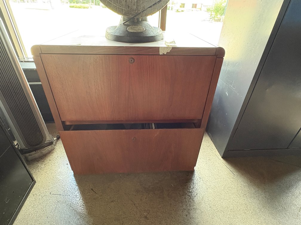 Bar145- Wood File Cabinet