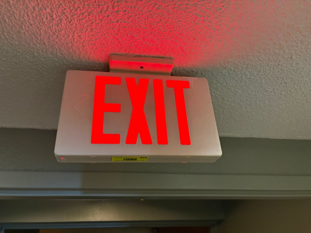 EL- All EXIT Signs At Eddie Lee's