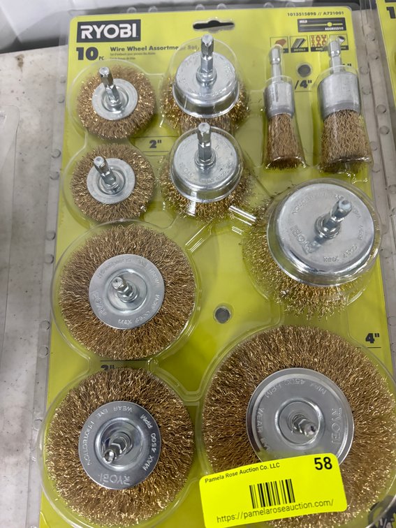 Ryobi 10 Pc. Wire Wheel Set