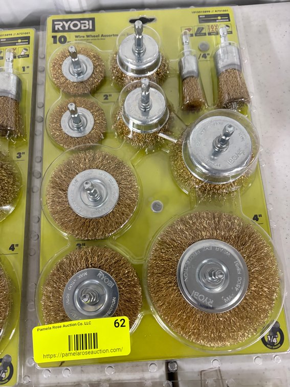 Ryobi 10 Pc. Wire Wheel Set