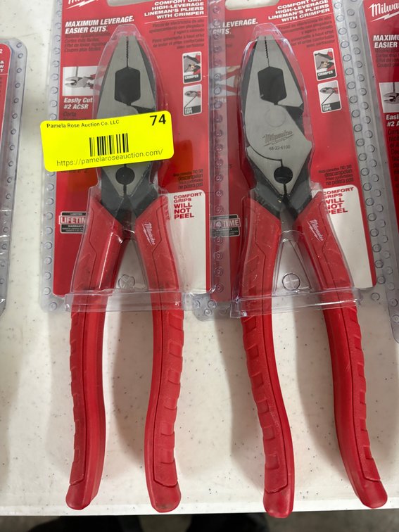 (2) Milwaukee Lineman's Pliers