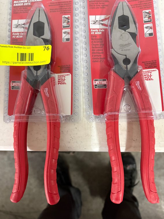 (2) Milwaukee Lineman's Pliers