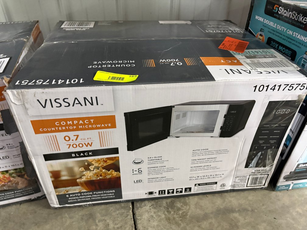 Vissani Compact Countertop Microwave