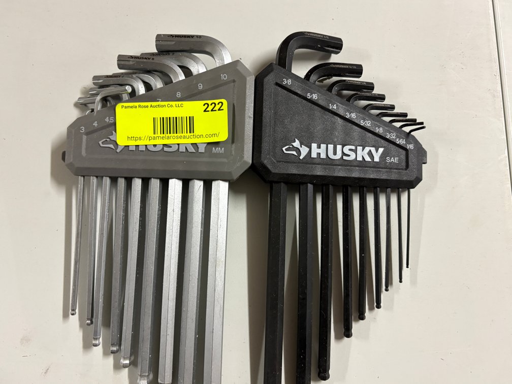 Husky Metric and SAE Hex Key Sets
