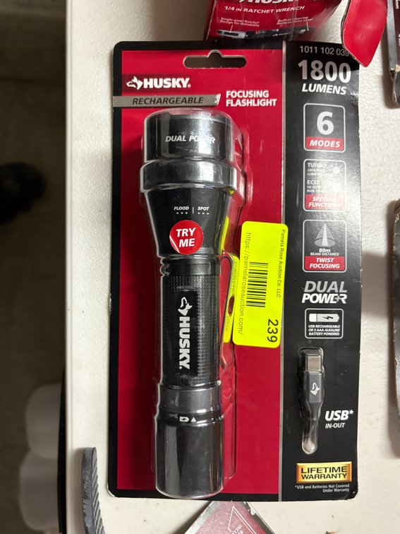 Husky Rechargeable Flashlight