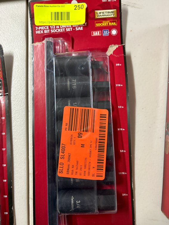 Husky 7-Piece Impact Hex Socket Set
