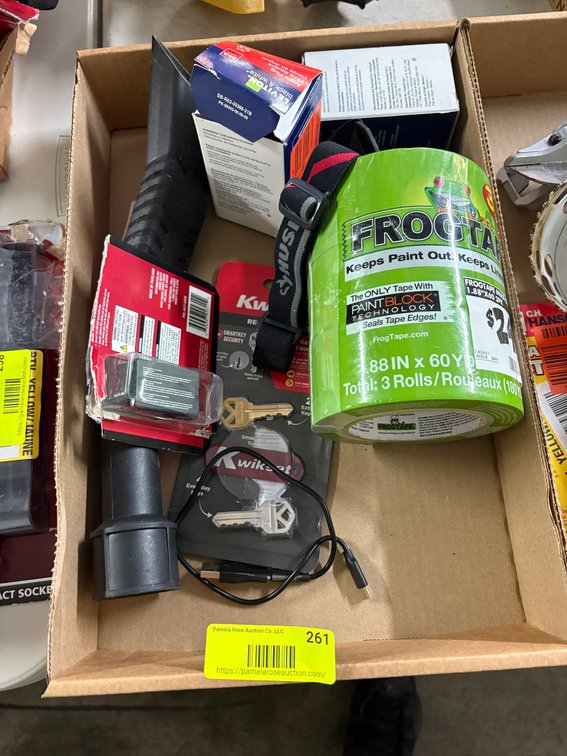 FrogTape, Angle Plug, Re-Key Kit, Headlamp Strap, Hardware