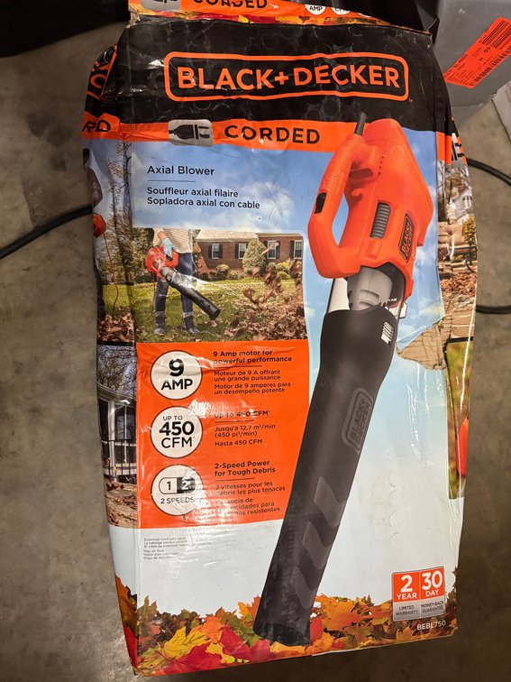 BLACK+DECKER Corded Axial Blower