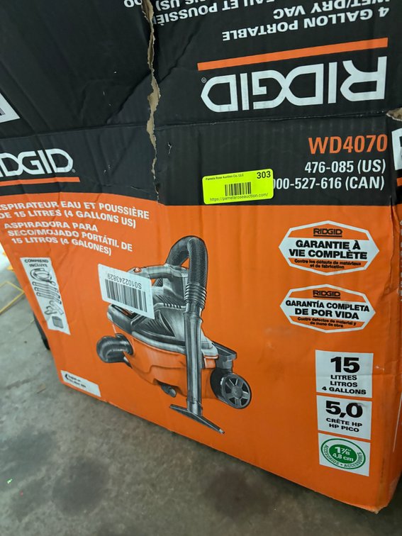 RIDGID 4 Gallon Wet/Dry Vacuum