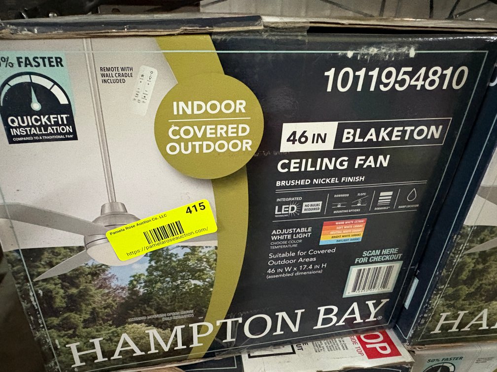Hampton Bay Blaketon 46" Ceiling Fan