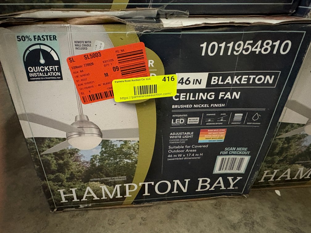 Hampton Bay Blaketon Ceiling Fan
