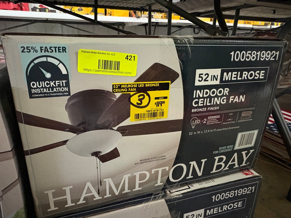 Hampton Bay 52 in Melrose Ceiling Fan