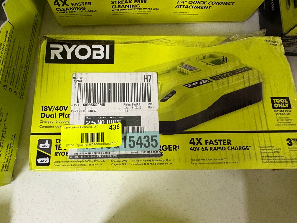 Ryobi 18V/40V Dual Platform Charger