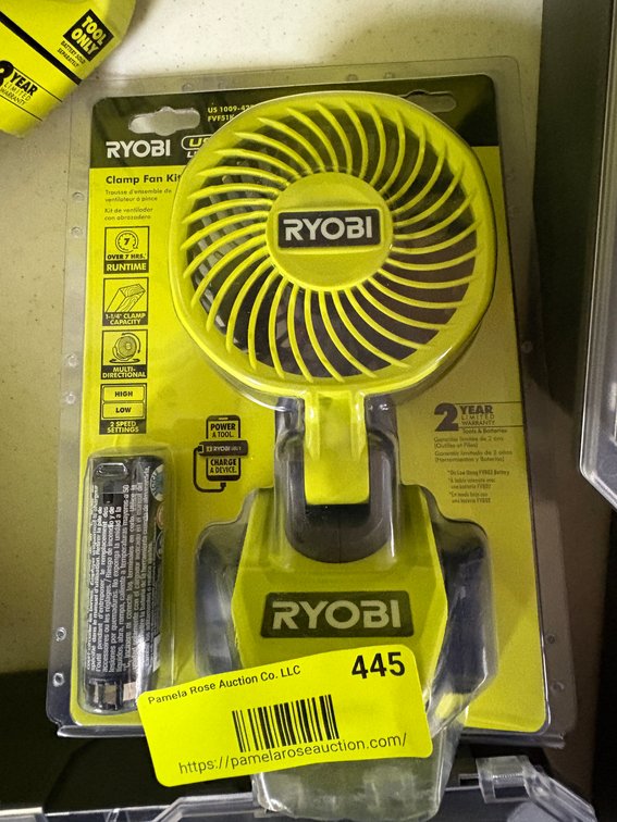 Ryobi USB Lithium Clamp Fan Kit