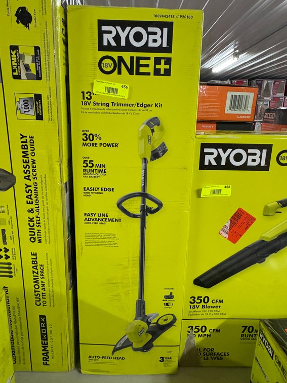 Ryobi 13" String Trimmer/Edger Kit