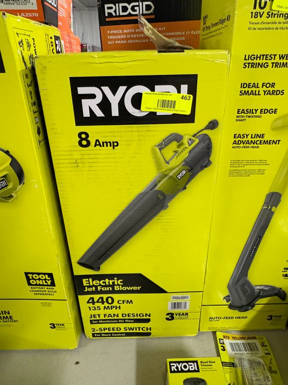 Ryobi 8 Amp Electric Jet Fan Blower