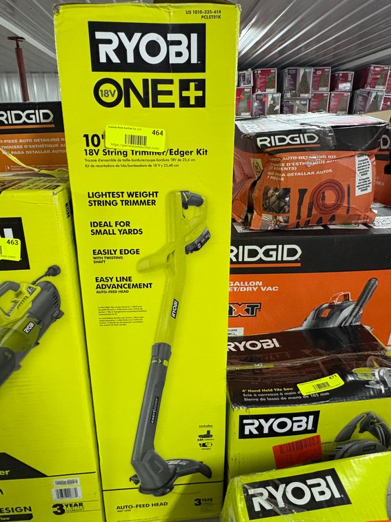 Ryobi 18V String Trimmer/Edger Kit