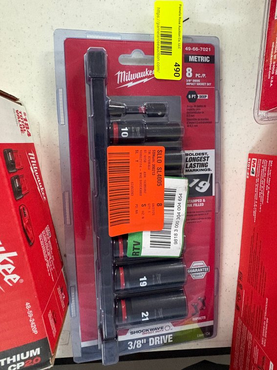 Milwaukee 8 Pc Impact Socket Set