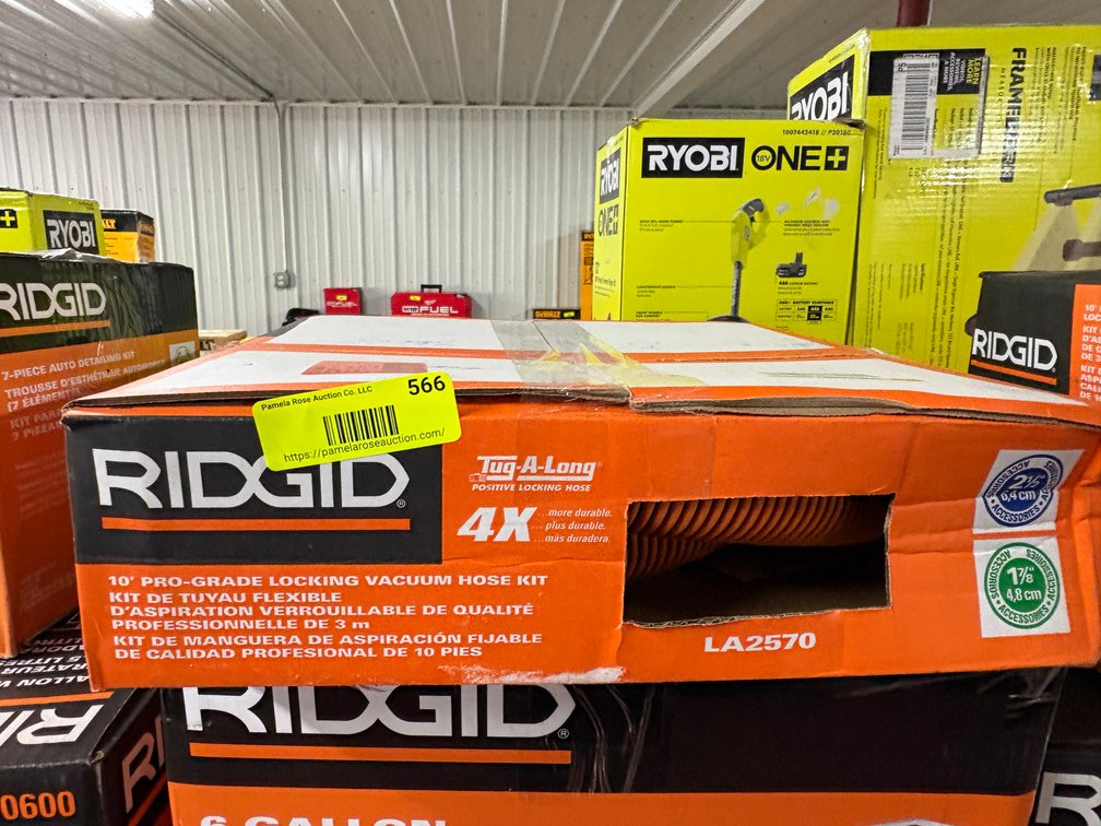 Ridgid 10' Locking Vacuum Hose Kit