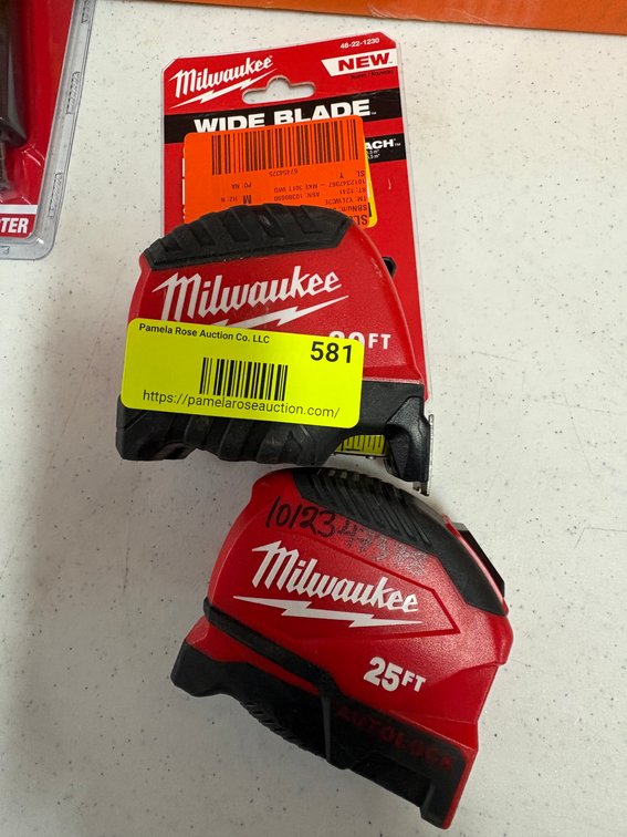 (2) Milwaukee Tape Measures
