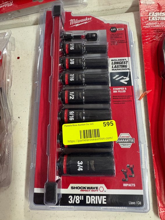 Milwaukee 3/8" Deep Impact Socket Set