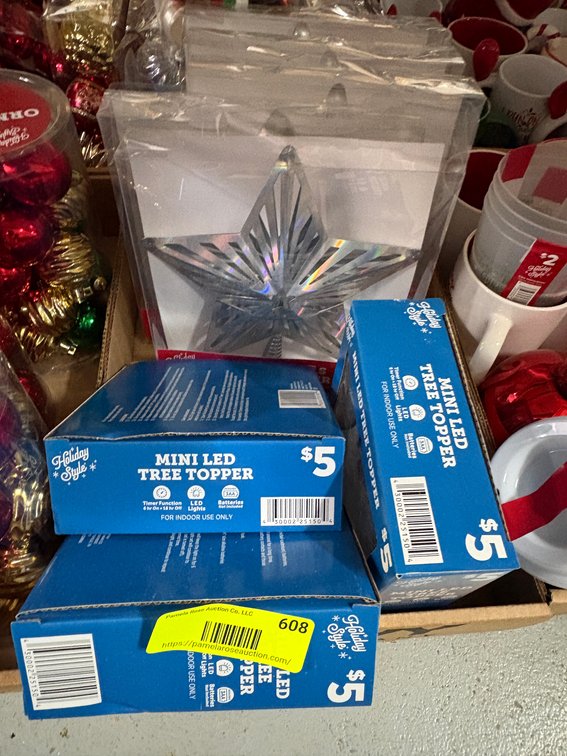 Holiday Style Mini LED Tree Toppers