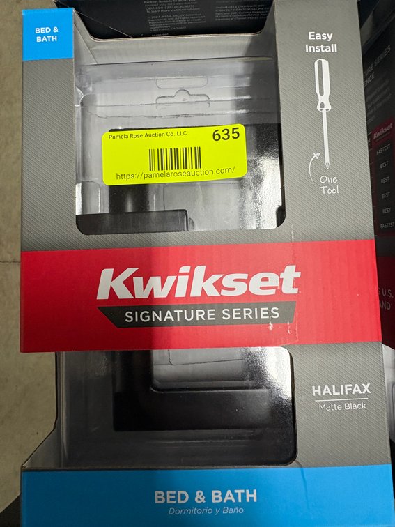 Kwikset Halifax Bed & Bath Lever Set