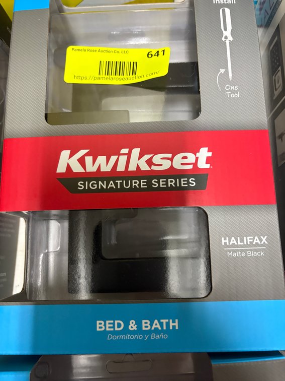 Kwikset Halifax Bed & Bath Lever Set