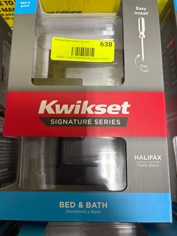 Kwikset Halifax Bed & Bath Lever Set