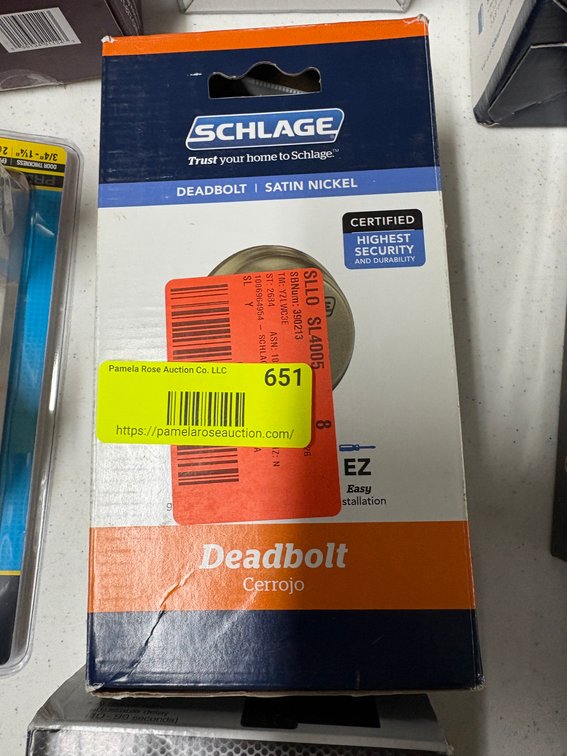 Schlage Satin Nickel Deadbolt
