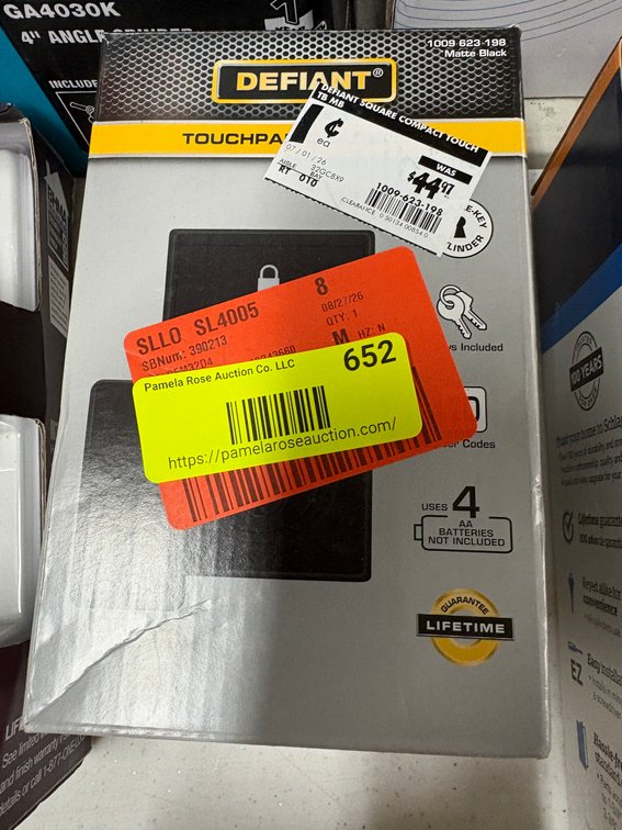 Defiant Touchpad Electronic Lock