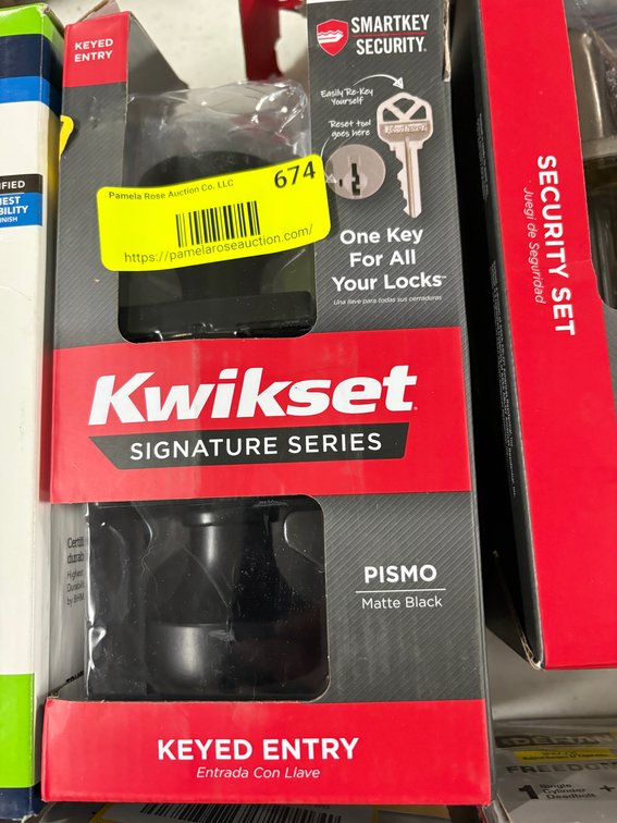 Kwikset Pismo Keyed Entry Door Knob
